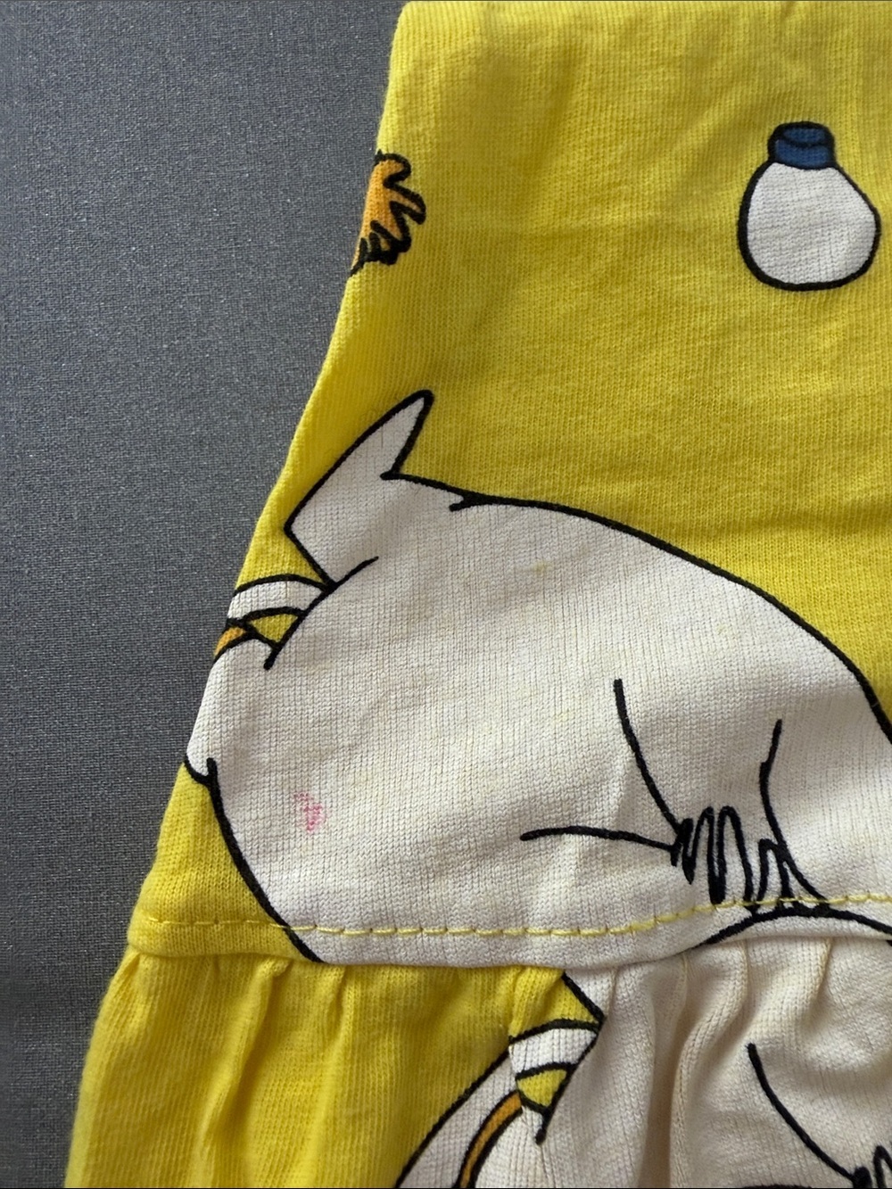 Girls' Moomin Characters Print Casual Sleeveless Yellow Summer Dress Size 100cm - Picture 7 of 7